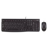 Combo Phím Chuột Logitech MK120 Chính Hãng (Đen)