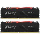 Ram DDR4 Kingston 16G/3200 HyperX Fury Beast RGB (2x 8GB) (KF432C16BBAK2/16)