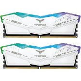Ram DDR5 TEAMGROUP 32G/6000 T-Force Delta White RGB (2x16GB) Tản Nhiệt (FF4D532G6000HC38ADC01)