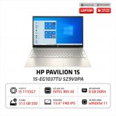 Laptop HP Pavilion 15-eg1037TU 5Z9V0PA i5-1155G7 | 8GB | 512GB | Intel Iris Xe | 15.6 inch FHD | Win 11 | Vàng