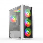 Thùng máy Case VITRA CERES V305-G 4FRGB WHITE (Mid Tower/Màu Trắng/ Kèm sẵn 4 Fan RGB)