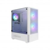 Thùng máy Case Montech X1 White (Trắng) (Kèm sẵn 4 Fan RGB)