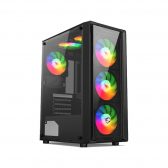 Thùng máy Case VITRA CERES V305-G 4FRGB BLACK (Mid Tower/Màu Đen/ Kèm sẵn 4 Fan RGB)