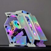 Thùng máy Case VSP ESPORT ROG ES1 Gaming (No Fan) (Trắng)