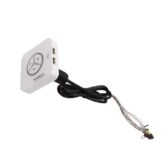 Nút Nguồn Lớn Waka – Vuông Cao Cấp (Vặn) (2 USB + Audio + Power + Led)