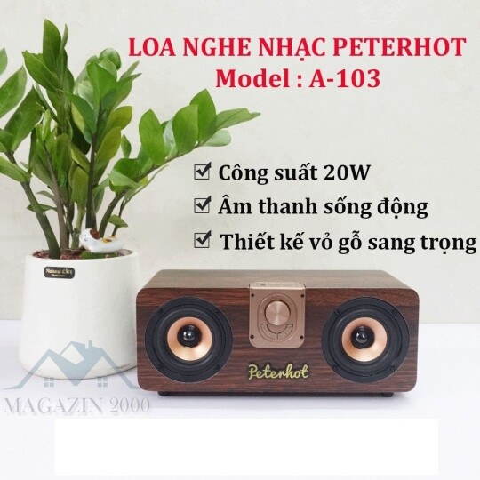 Loa Bluetooth Peterhot A103 Công Suất Khủng 20W