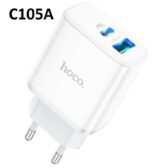 Cốc Nhanh 20W Hoco C105A 2 cổng (USB+Type-c)///1///k