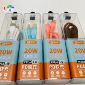 Cáp dây dù sạc nhanh 20w BYZ X97DP Type ra LightningDL