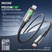 Cáp sạc nhanh 35W đèn tự ngắt WECOME WDC-130 C-L (type-c ra Lightning). VN