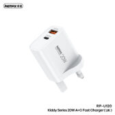 Cốc/ Củ Sạc Nhanh 20W Remax RP-U120 (chân Dẹp)