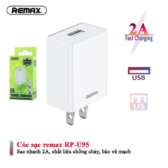 Cốc/ Củ Sạc Nhanh 2A Remax U95
