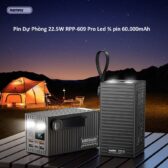 Pin Dự Phòng 22.5W Remax RPP-609 Pro Led % 60.000mAh. (hàng đặt trong ngày).HDDT