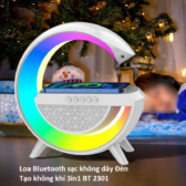 Loa Bluetooth (BT 2301 G500) Sạc Không Dây Đèn Tạo Không Khí 3in1