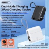Pin Dự Phòng Sạc Nhanh 27W REMAX RPP-553 20.000mah. G.itx2