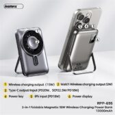 Pin dự phòng sạc nhanh 20W không dây 3in1 Remax RPP-695 10.000mah. BP