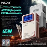 Pin Dự Phòng Sạc Nhanh 45W Wekome WP-88 15.000mah (VN). G.itx2
